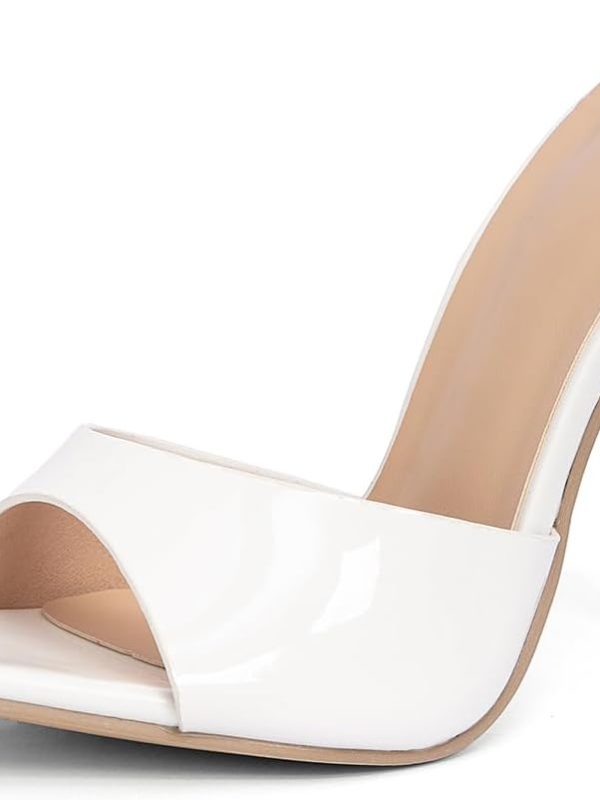 Women's Open-Toe Slip-On Stiletto Dress Sandals