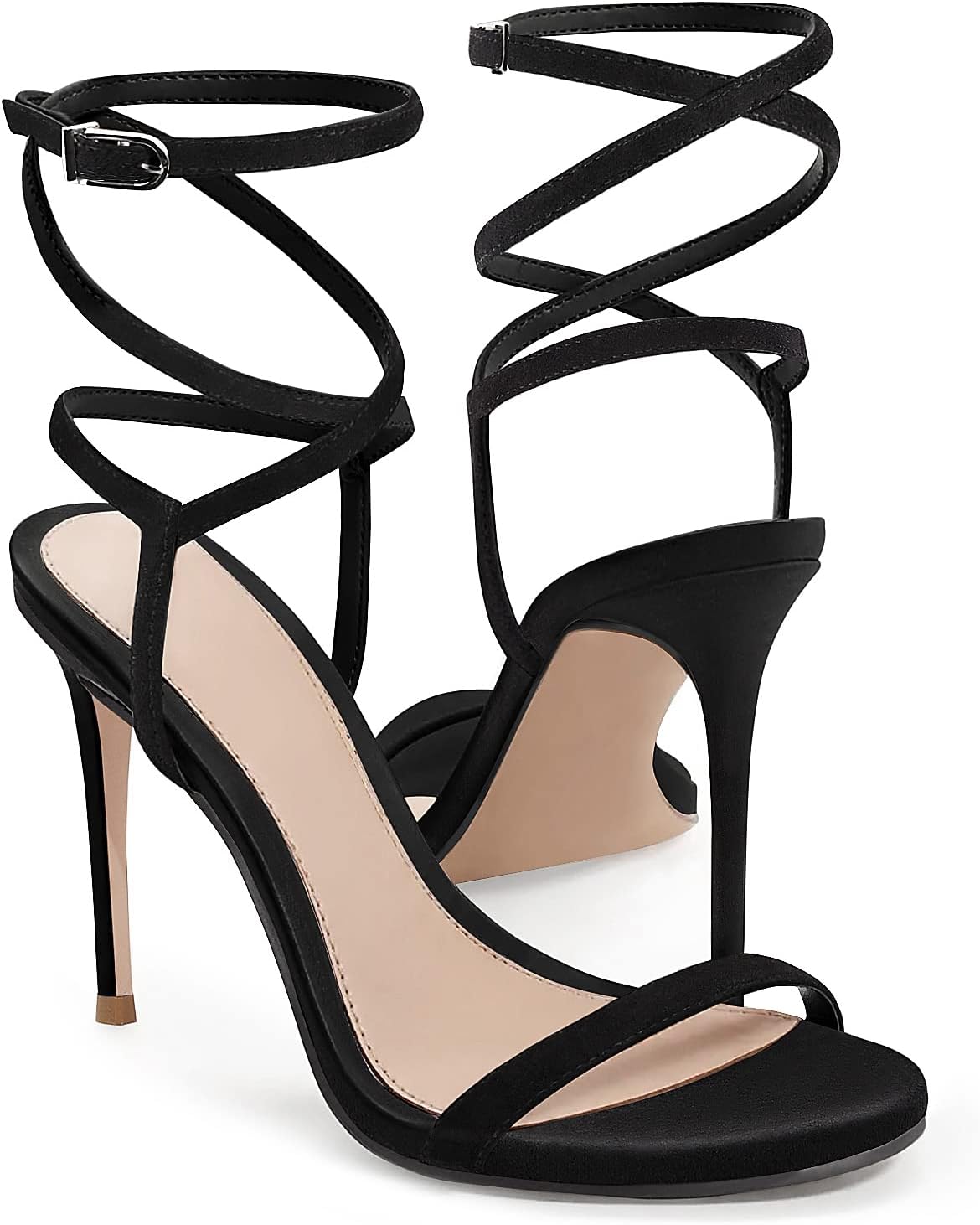 Women's Lace-Up High Heel Ankle Strap Summer Sandals