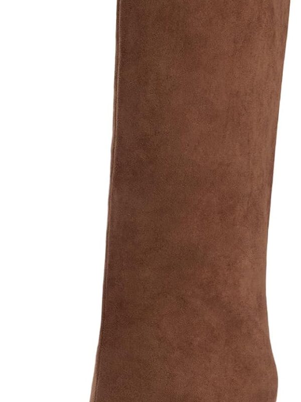 Women's Suede Knee High Stiletto Boots